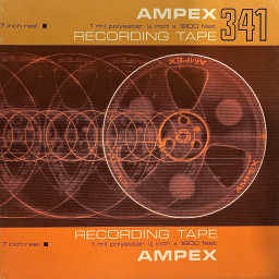 Ampex 341 Reel to Reel Recording Tape, LP, 7" Reel, 1800 ft, Refurbished