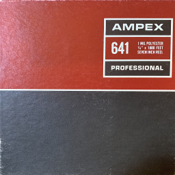 Ampex 641 Reel to Reel Recording Tape, LP, 7" Reel, 1800 ft, Refurbished