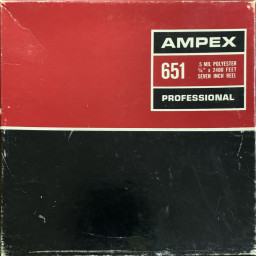 Ampex 651 Reel to Reel Recording Tape, LP, 7" Reel, 2400 ft