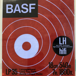 BASF LP35 Reel to Reel Recording Tape, Early Gen, LP, 7" Reel, 1800 ft, Refurbished