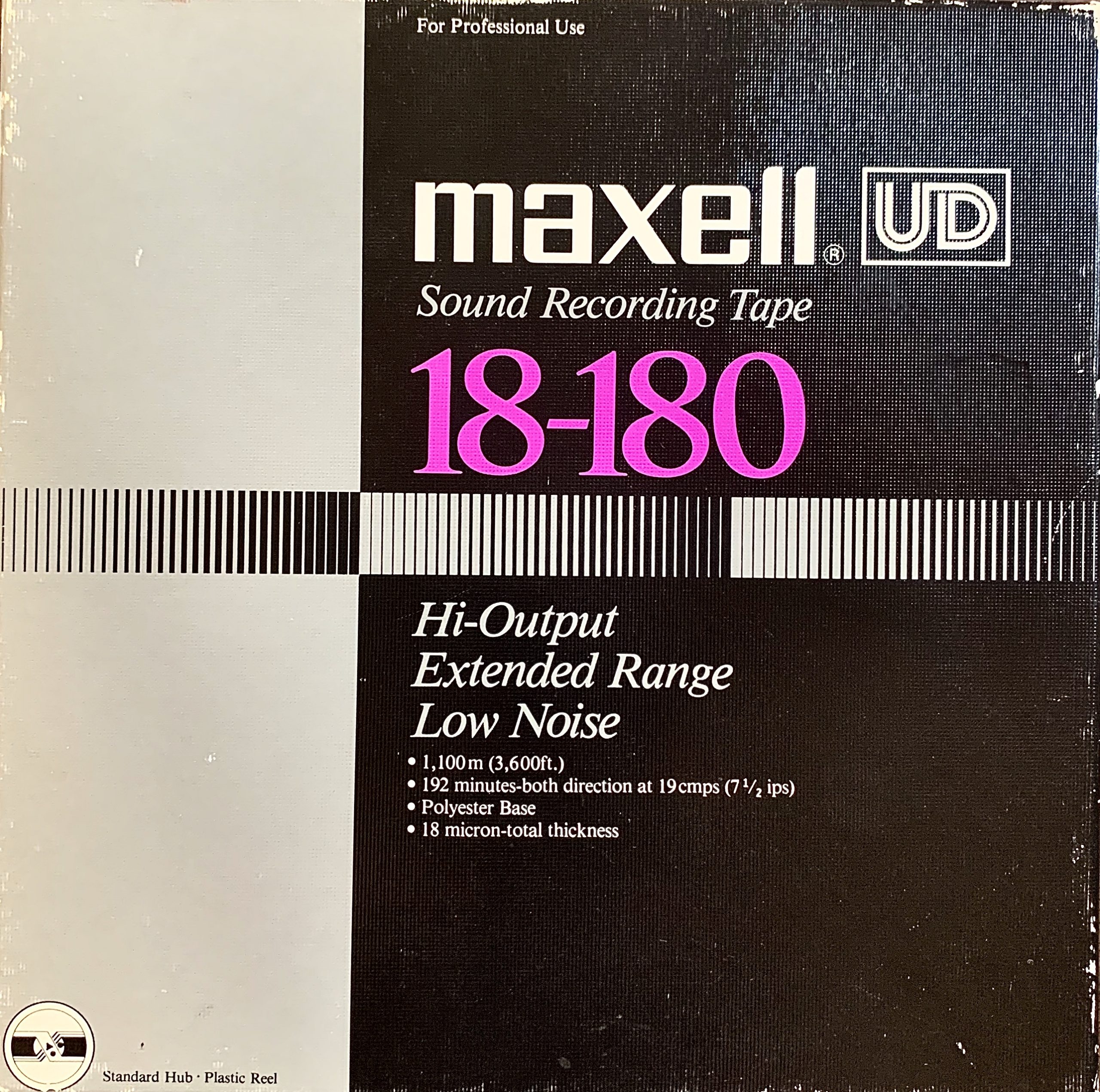 Maxell UD Late Gen Reel to Reel Recording Tape, LP, 7″ Reel, 1800 ft, Refurbished Reel to Reel Maxell UD Late Gen Reel to Reel Recording Tape, LP, 7″ Reel, 1800 ft, Refurbished Reel to Reel