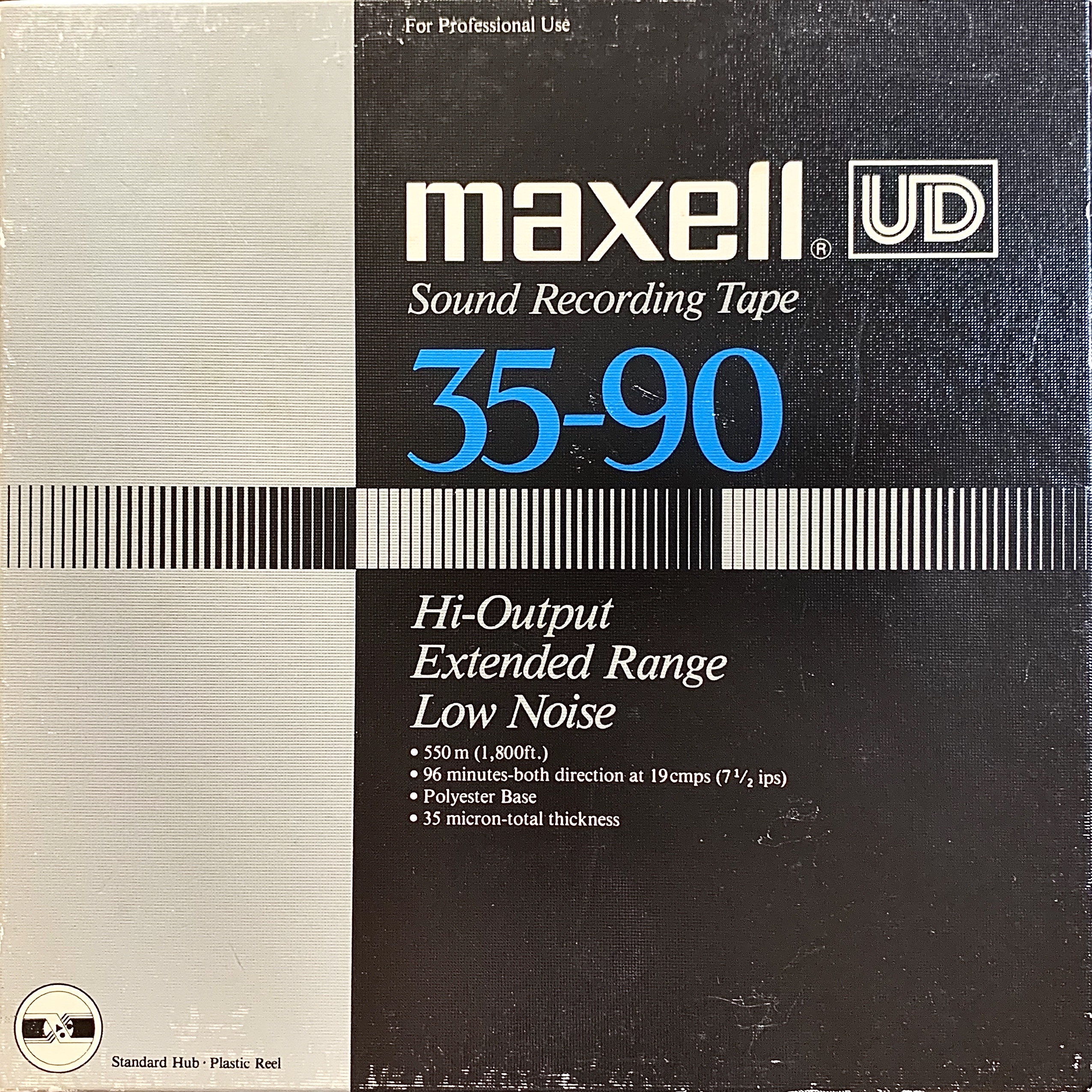 Maxell UD 35-180 10 1/2 in Metal Reel 3600ft Recording Tape for sale online