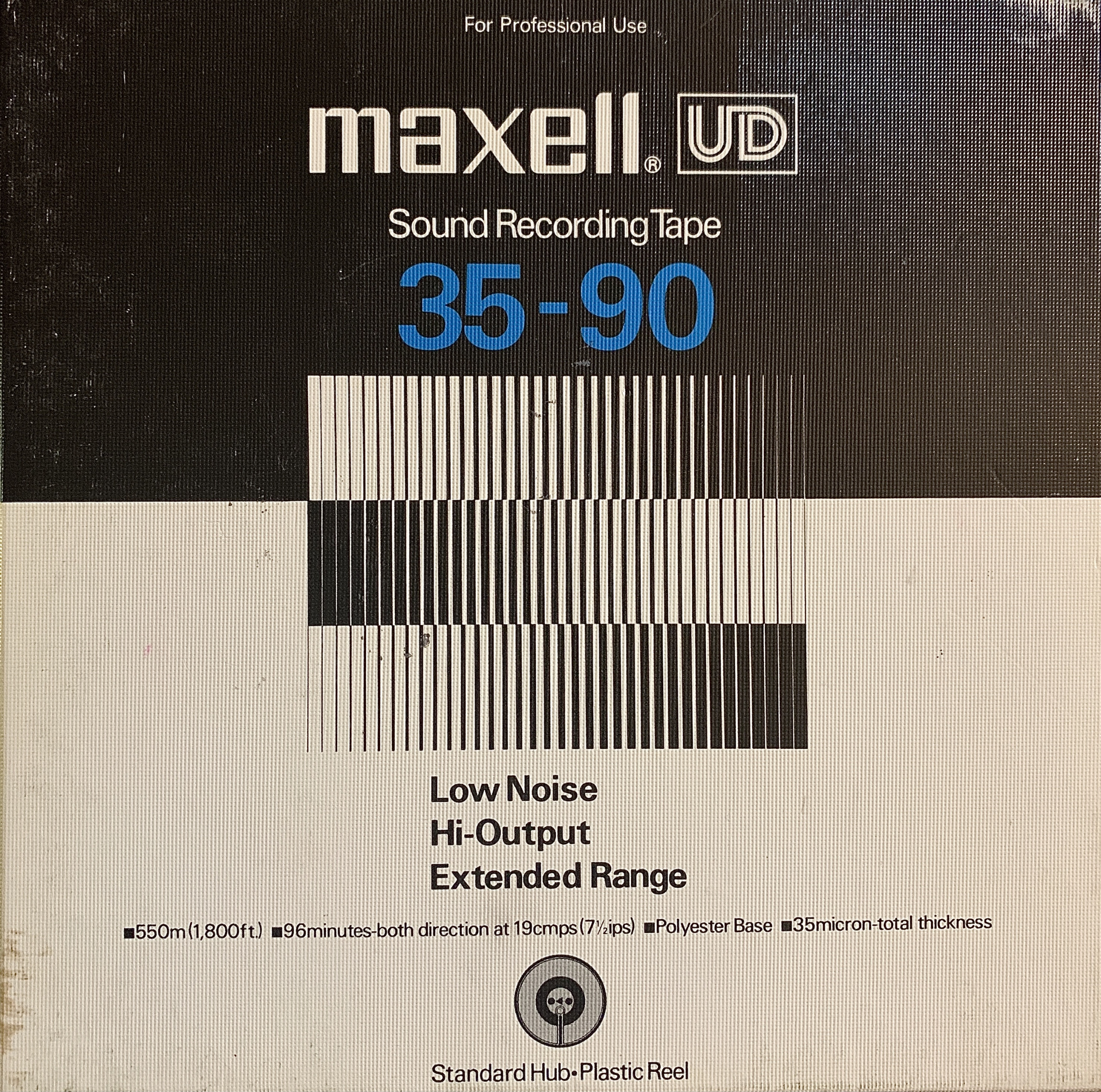 Maxell UD Late Gen Reel to Reel Recording Tape, LP, 7″ Reel