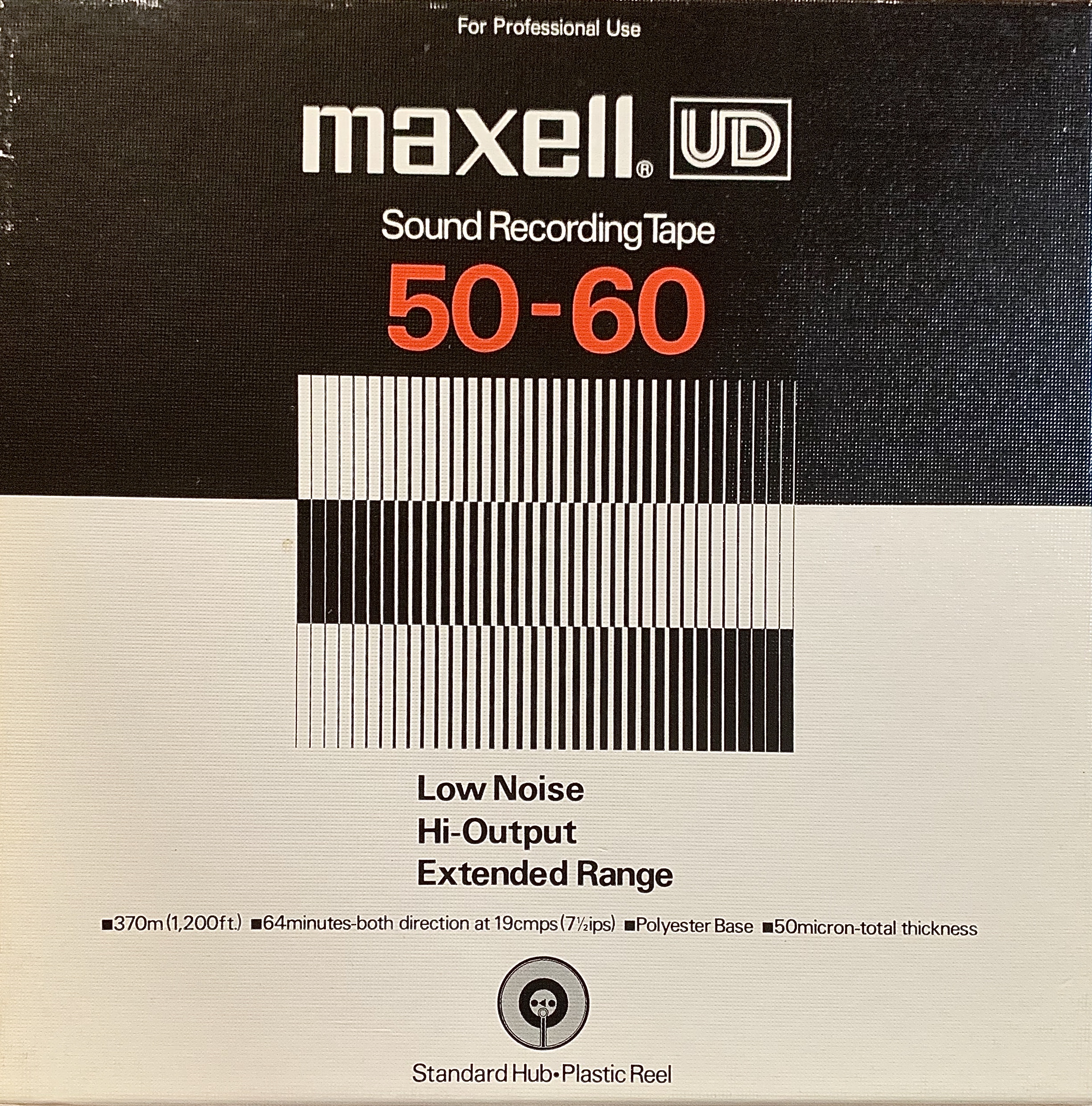Maxell UD Early Gen Reel to Reel Tape, SP, 7 Reel, 1200 ft