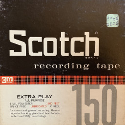 Scotch 150 Reel to Reel Recording Tape, LP, 7" Reel, 1800 ft, Refurbished