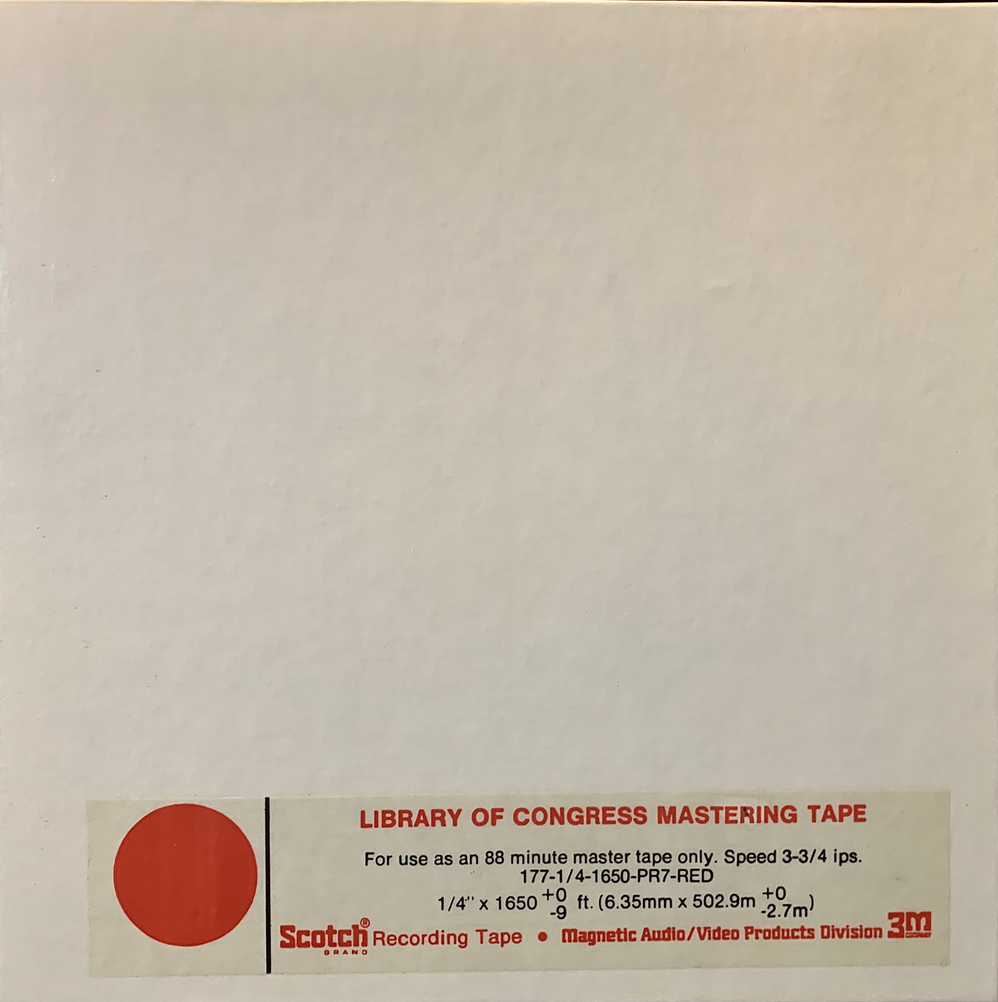 Scotch 150 Reel to Reel Recording Tape, LP, 7″ Reel, 1800 ft