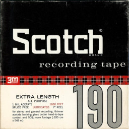 18cm Collectors Item Scotch 3M White Reel to Reel Tape 1/4'' Spool Bobine 7" 