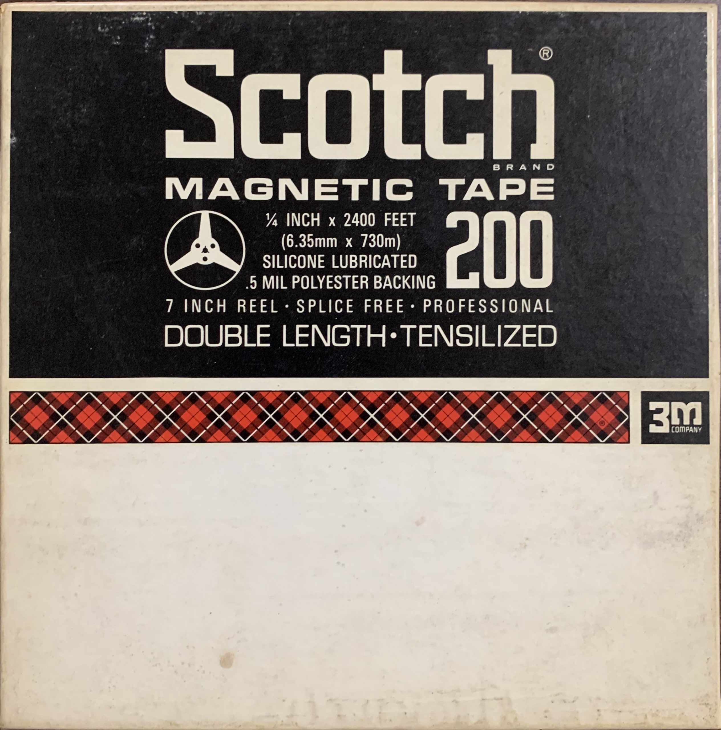 Scotch 200 Reel to Reel Recording Tape, DP, 7″ Reel, 2400 ft