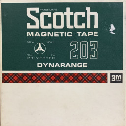 Scotch Italy 203 Dynarange Reel Tape, LP, 7" Reel, 1800 ft, Refurbished, Plastic Box