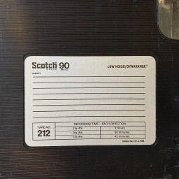 Scotch 212 Dynarange Reel Tape, LP, 7" Reel, 1800 ft, Plastic Box, Refurb