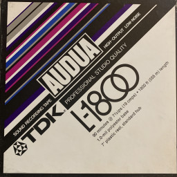 TDK AUDUA L Reel to Reel Recording Tape, LP, 7" Reel, 1800 ft