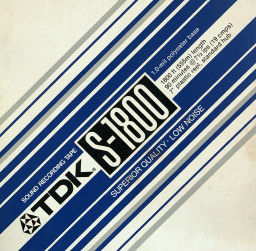 TDK S Series Low Noise Reel to Reel Tape, LP, 7 Reel, 1800 ft