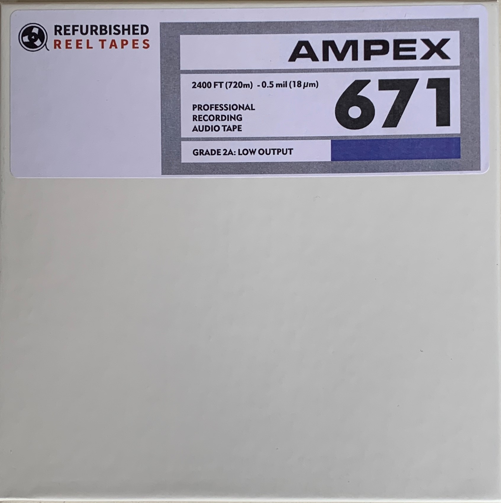 Pub Clip sommerfugl politiker Ampex 671 Reel to Reel Recording Tape, DP, 7″ Reel, 2400 ft, Refurbished -  Reel to Reel Warehouse