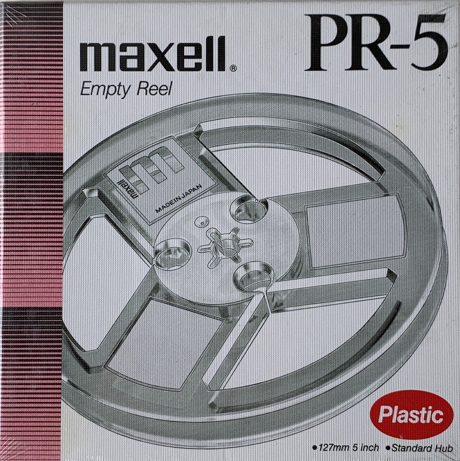 Maxell PR-5 5 Empty Reel, Clear Three Window, New, Sealed