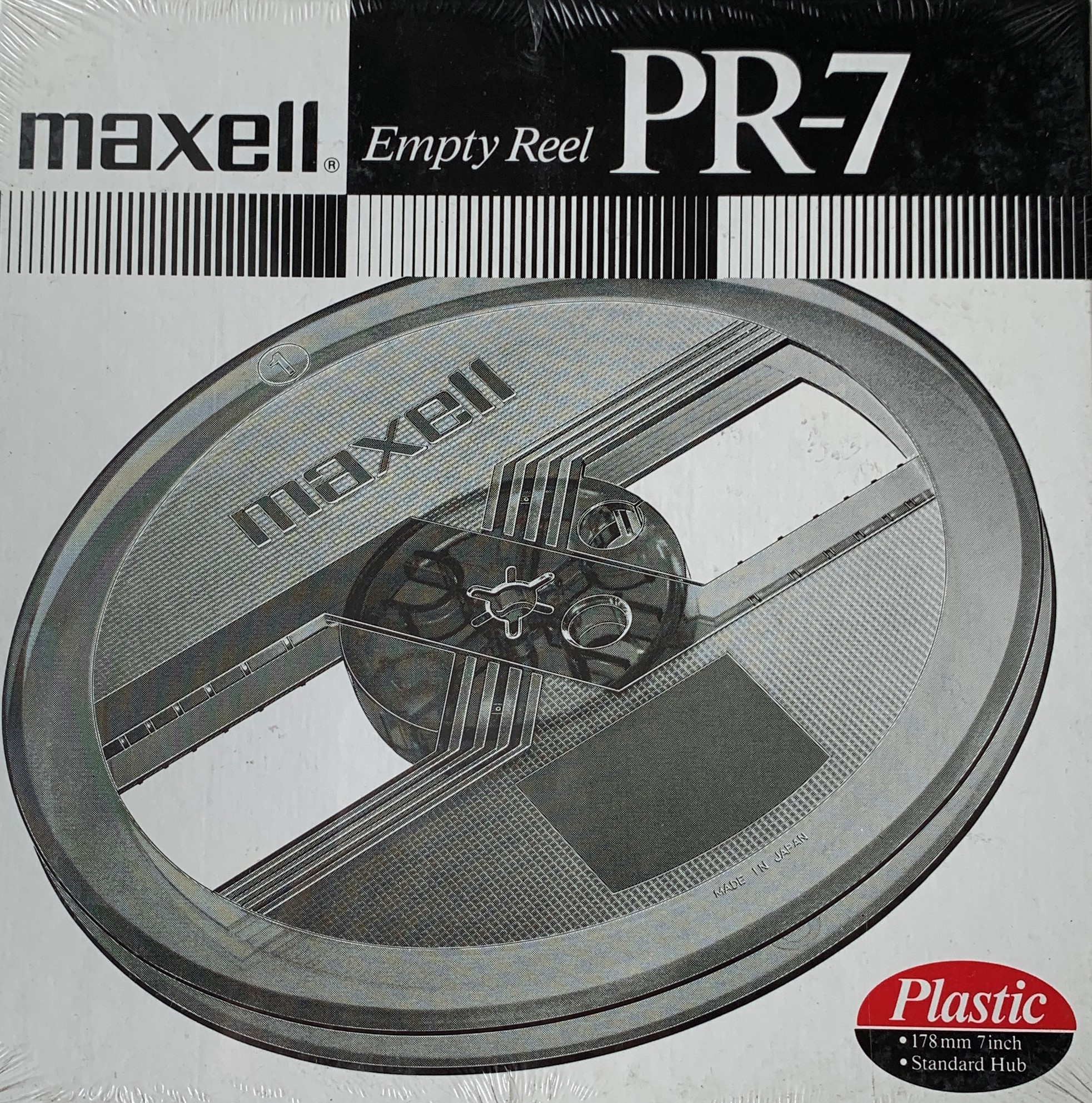 Maxell PR-7 7″ Empty Reel, Grey Two Window, Used - Reel to Reel