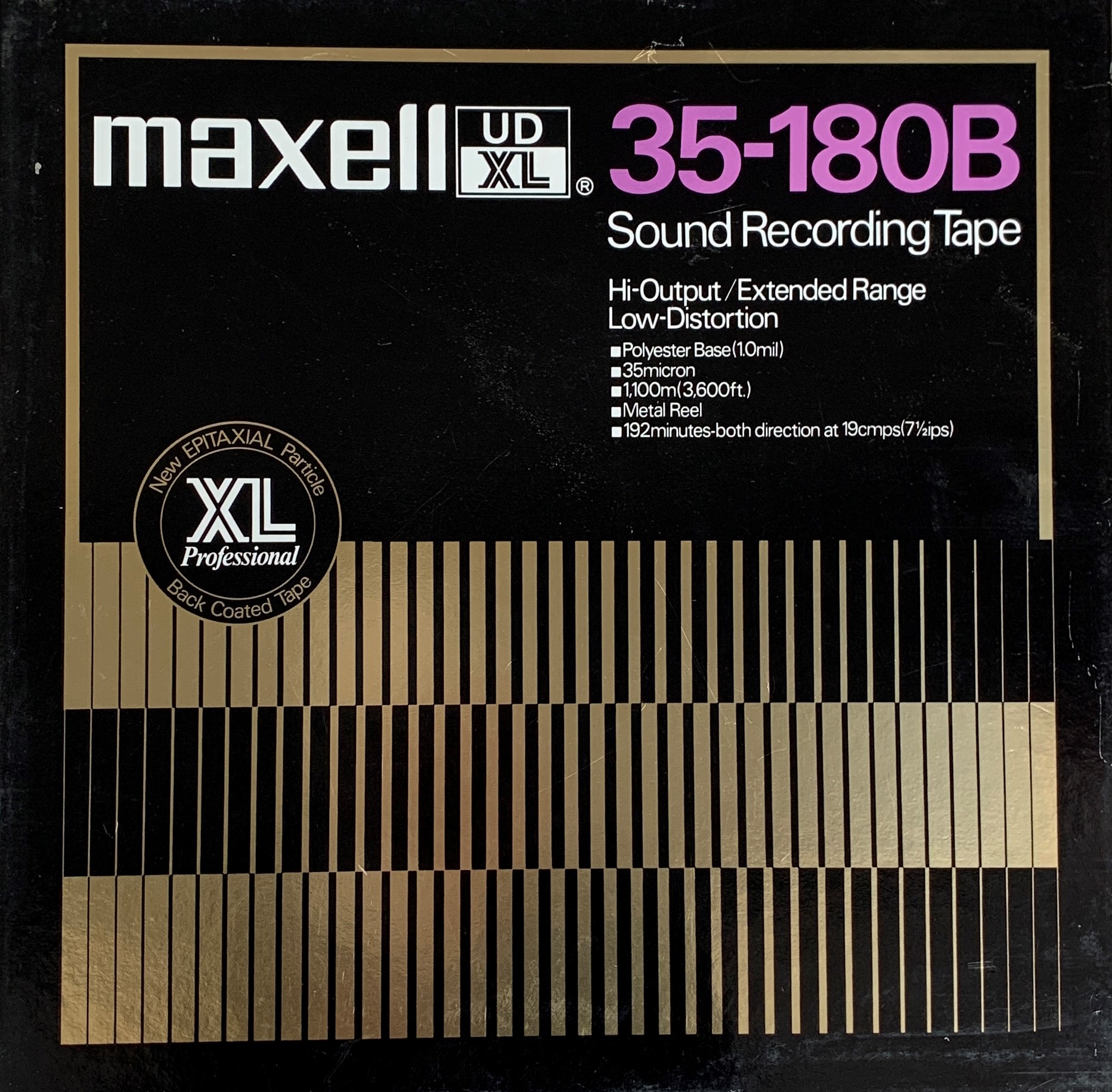 thumbnail image 2 of Brand New 1/4” Tape On 10.5” Metal Reels – 3600ft Studio Grade, Backcoated Audio Tape 2 of 9