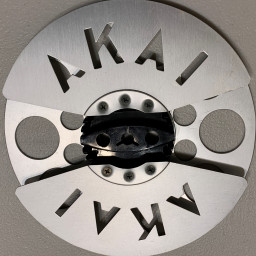 Akai OEM 7" Empty Metal Reel, Classic Multi Window, New Box + Bag