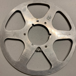 10" Empty Metal Reel, 1/4" tape, 6 Window Silver, "B" Stock, With Box