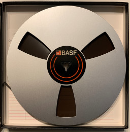 BASF 7″ Empty Metal Reel, 1/4″ tape, Classic 3 Window Silver, w/Box + Bag -  Reel to Reel Warehouse