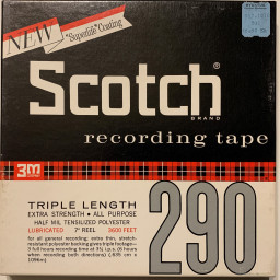 Scotch 290 Reel to Reel Recording Tape, TP, 7" Reel, 3600 ft