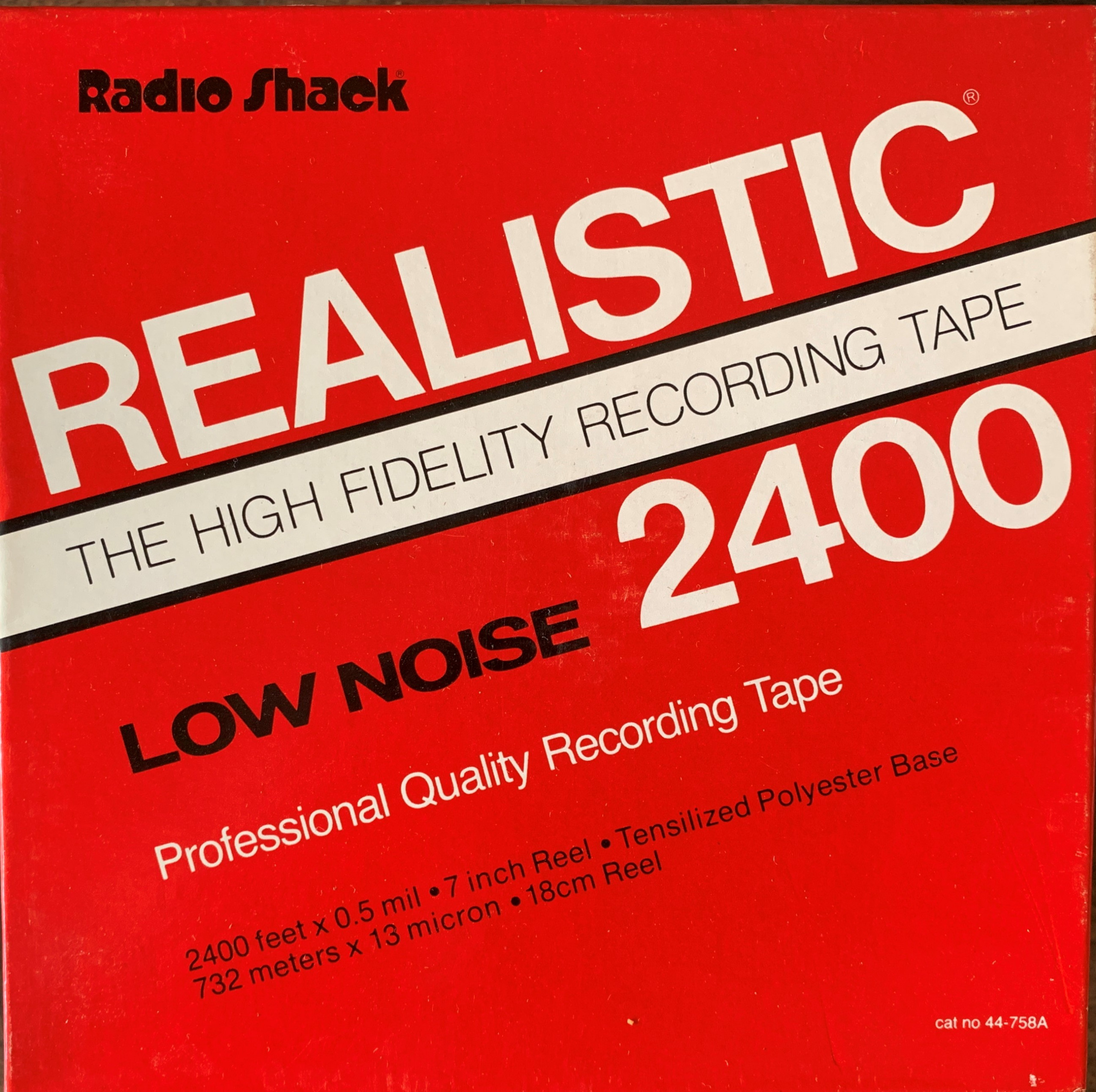 Radio Shack Realistic LN Reel to Reel Tape, DP, 7″ Reel, 2400 ft, *SALE* -  Reel to Reel Warehouse