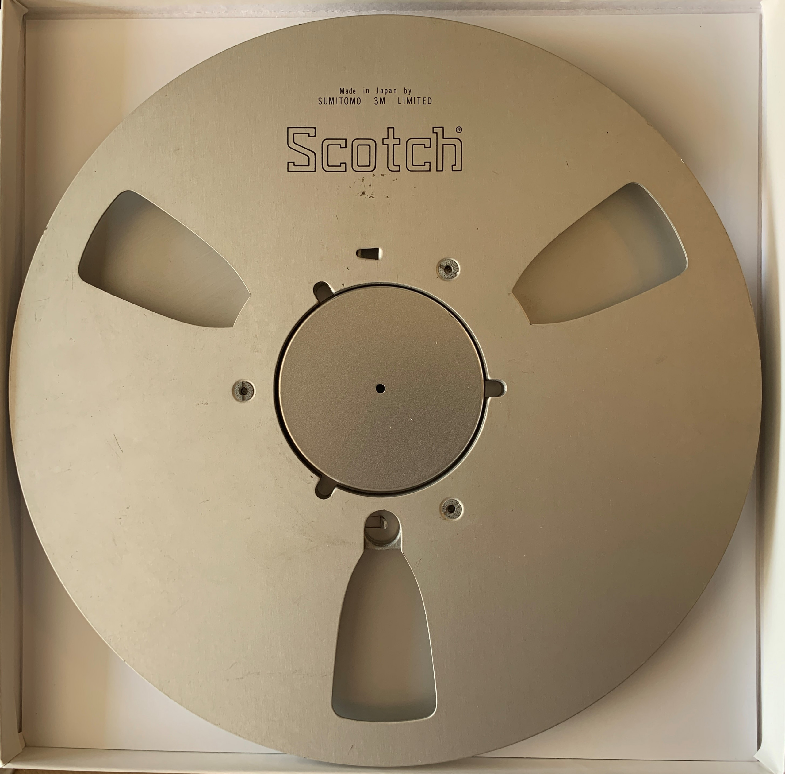 Scotch 10″ Empty Metal Reel, 1/4″ tape, Classic 3 Window, New Box