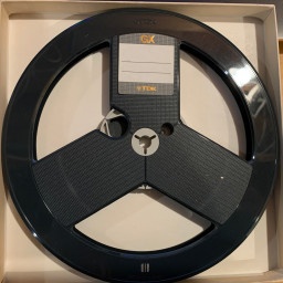 TDK Precision 3 Piece 7" Empty Reel, 3 Window Gray, w/"GX" Box + Bag
