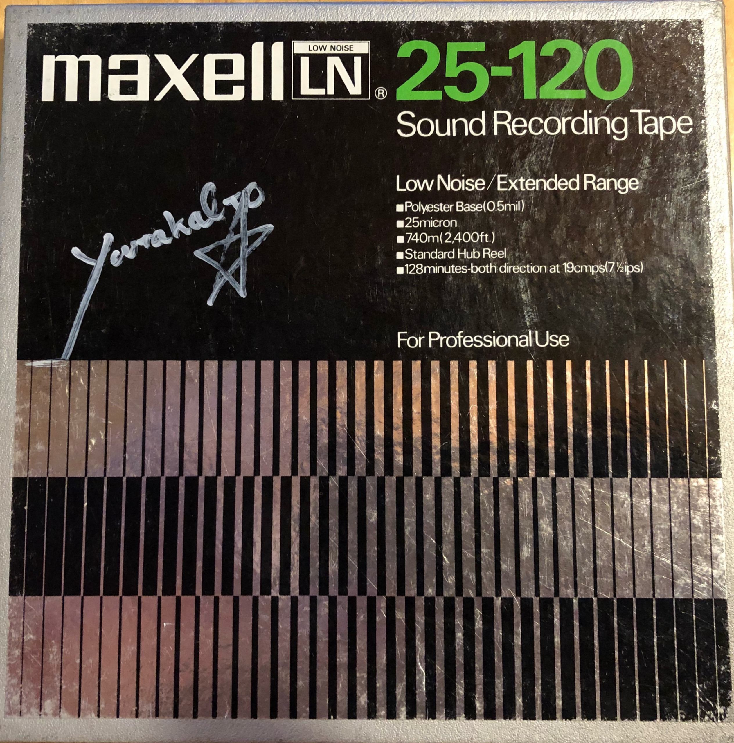 Maxell UD Late Gen Reel to Reel Recording Tape, LP, 7″ Reel, 1800 ft