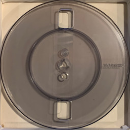 Ampex 7" Empty Reel, Large Hub 2 Window Gray, w/Box + Bag