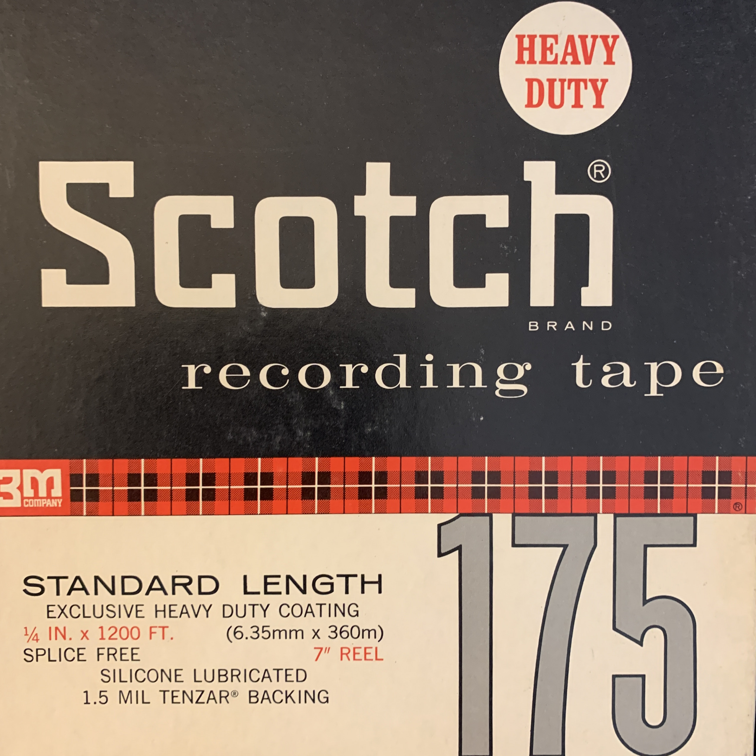Scotch 175 Heavy Duty Reel to Reel Tape, SP, 7″ Reel, 1200 ft - Reel to  Reel Warehouse