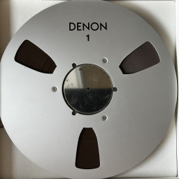Denon 10.5" Empty Metal Reel for 1/4" Tape, 3 Window Silver, New Box & Bag
