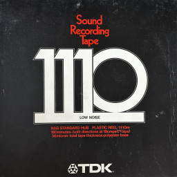 TDK S / 1110 Series Low Noise Reel to Reel Tape, LP, 10" Plastic Reel, 3600 ft