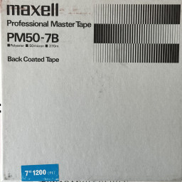 Maxell PM50-7B Mastering Reel to Reel Recording Tape, SP, 7" Reel, 1200 ft