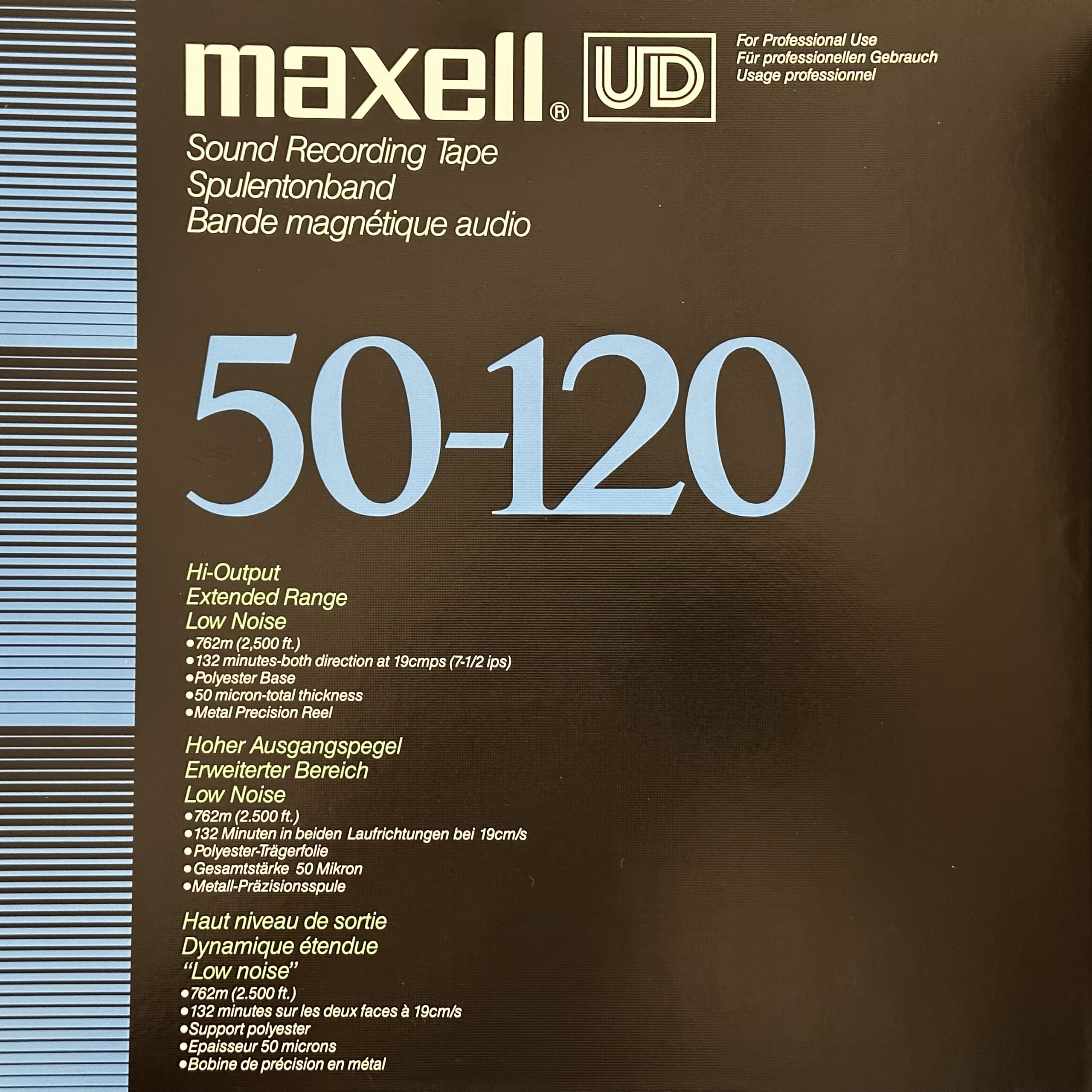 Maxell UD Late Gen Reel to Reel Recording Tape, LP, 7″ Reel, 1800 ft - Reel  to Reel Warehouse