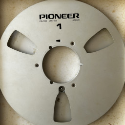 Pioneer PR-100 10.5" Empty Metal Reel for 1/4" Tape, 3 Window Silver, w/Box& Bag