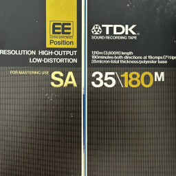 TDK SA 35-90 "EE" Reel to Reel Tape, LP, 7" Reel, 1800 ft