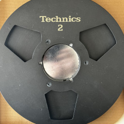 Technics RP-10A 10.5" Empty Metal Reel for 1/4" Tape, 3 Window Gray, w/Box & Bag