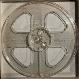 RCA 7" Empty Tape Reel, Rare 4 Window Clear, w/Box + Bag