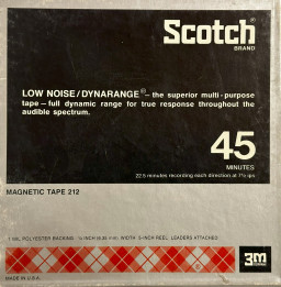 Scotch-212-Dynarange-5-in-reel-tape-box