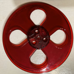 Audiotape-4-Window-Tape-Reel-Red