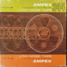 Ampex 344 Low Noise Reel to Reel Tape, LP, 7" Reel, 1800 ft