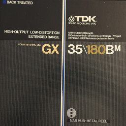 TDK GX Reel to Reel Recording Tape, SP, 10" Metal Reel, 2400 ft.