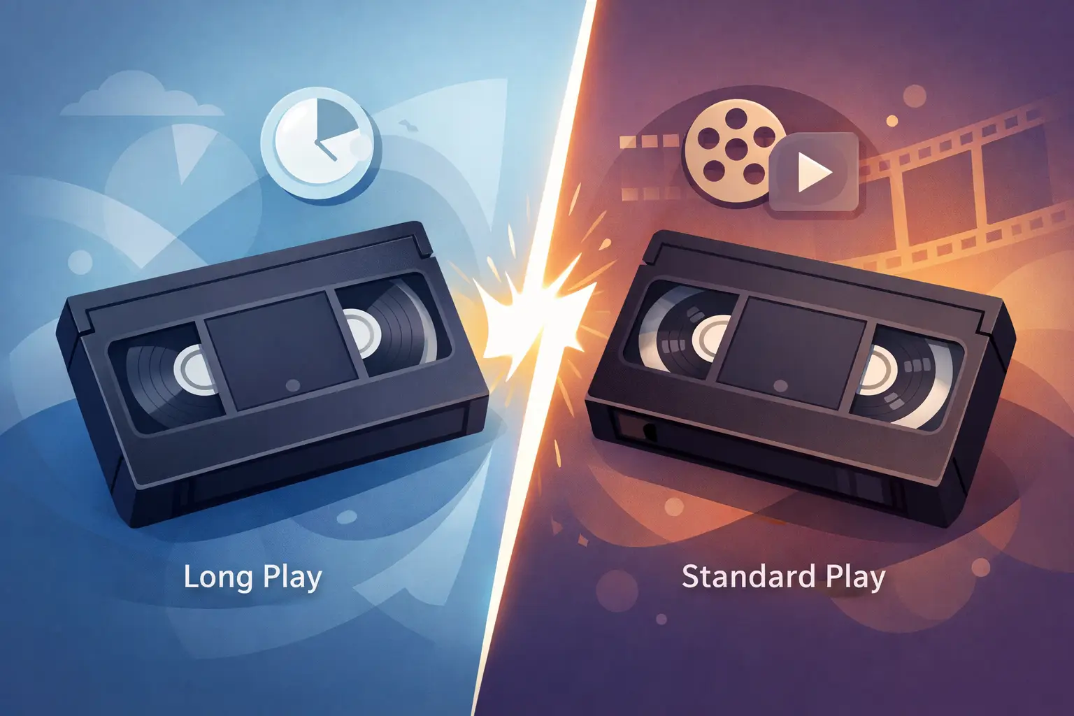 Long Play vs Standard Play Tape