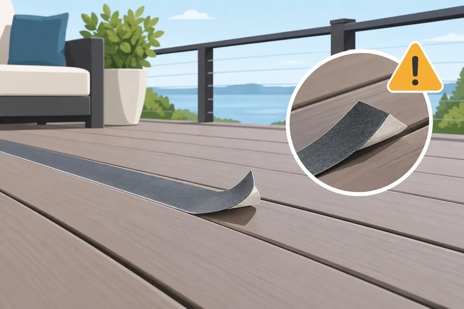 When Is Tape Shedding Dangerous for Your Deck?